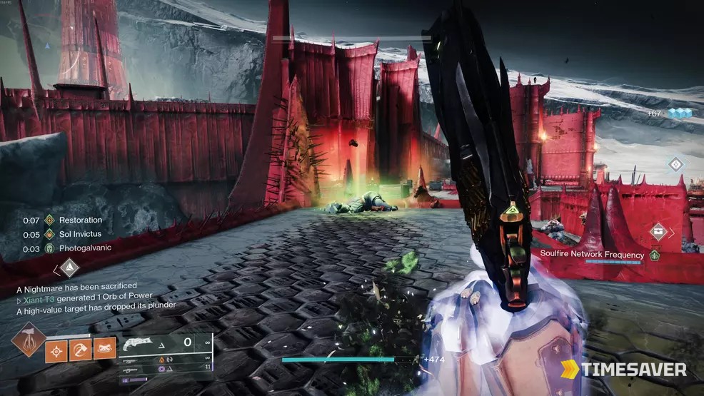 Sorrow's Harbor on the Moon in Destiny 2, the red Hive-corrupted zone where the secret Oblation: Bloodline exotic mission begins