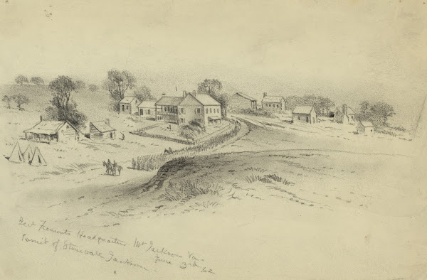 Genl Fremonts Headquarters Mt Jackson VaPursuit of Stonewall Jackson 1862