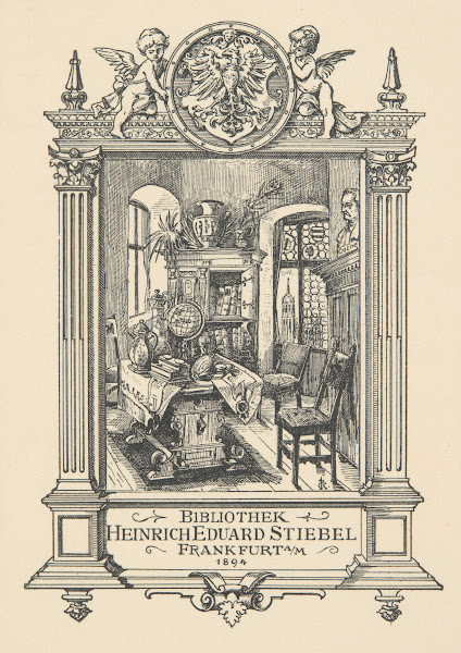 Ekslibris Heinricha Eduarda Stiebela 1894
