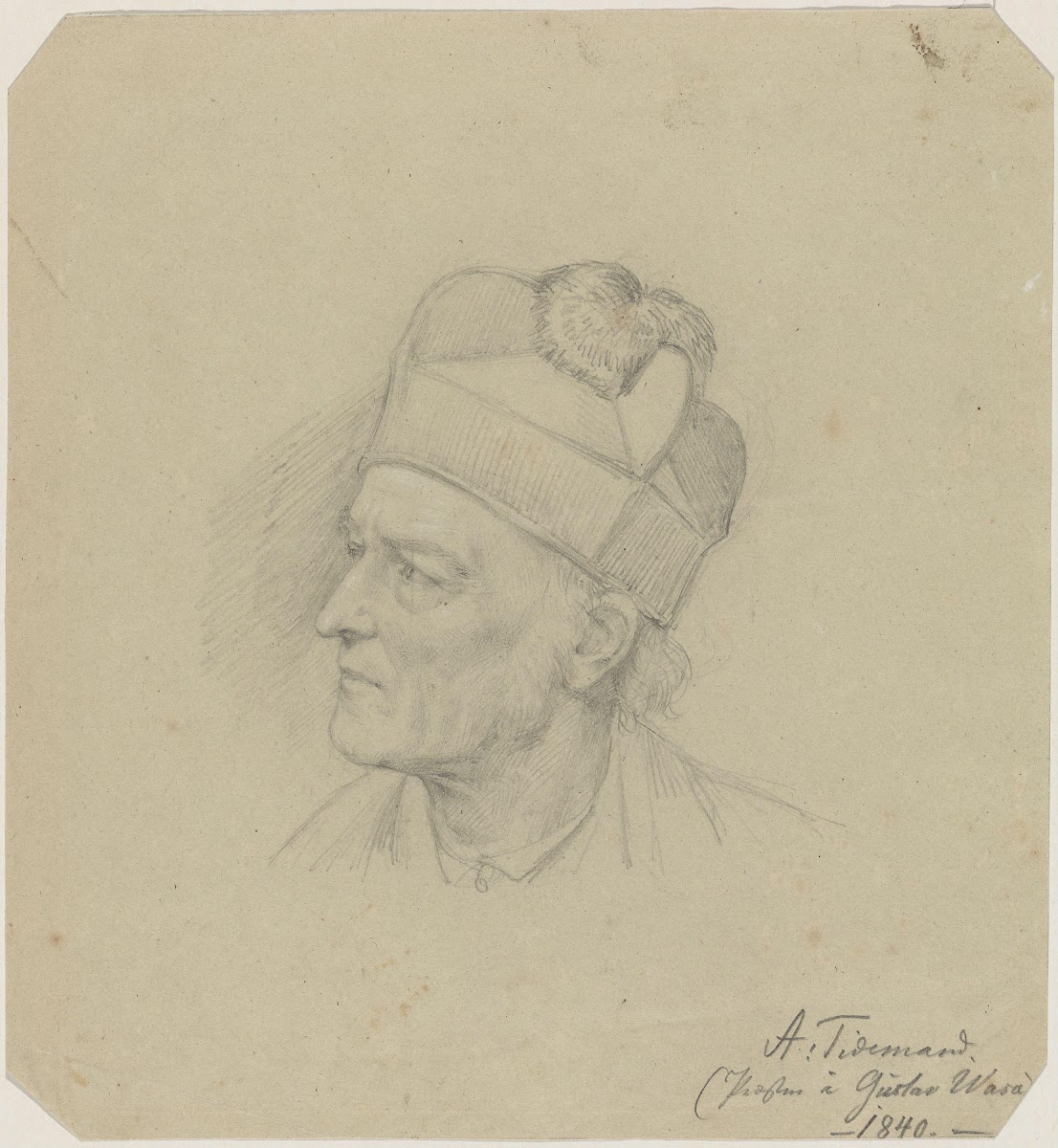 Male head Between 1839 and 1841