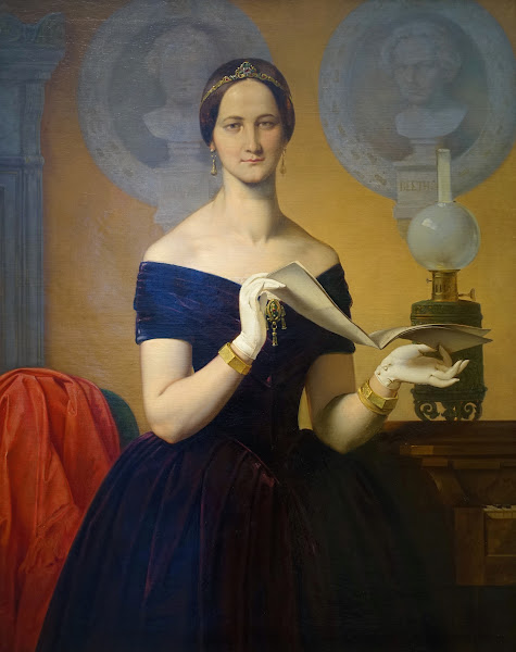 Portrait of the singer Caroline Hetzenecker 1848