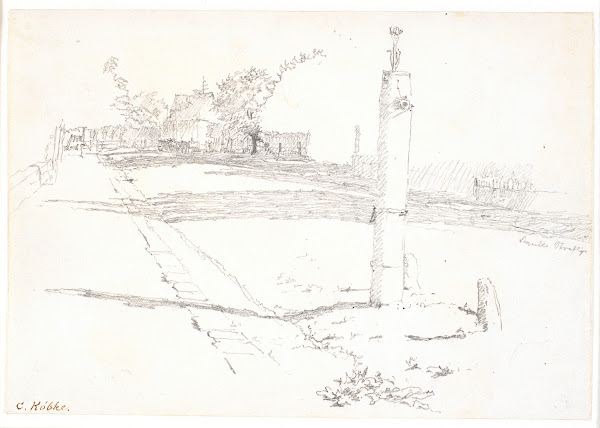 Gaden med vandposten 1836