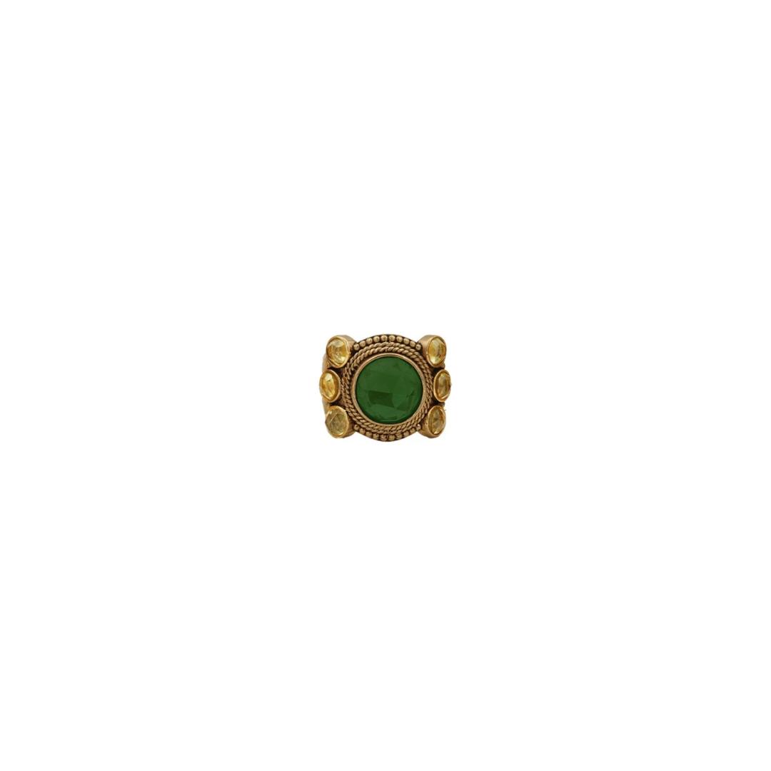 Кольцо- перстень Jasmine MIX GREEN