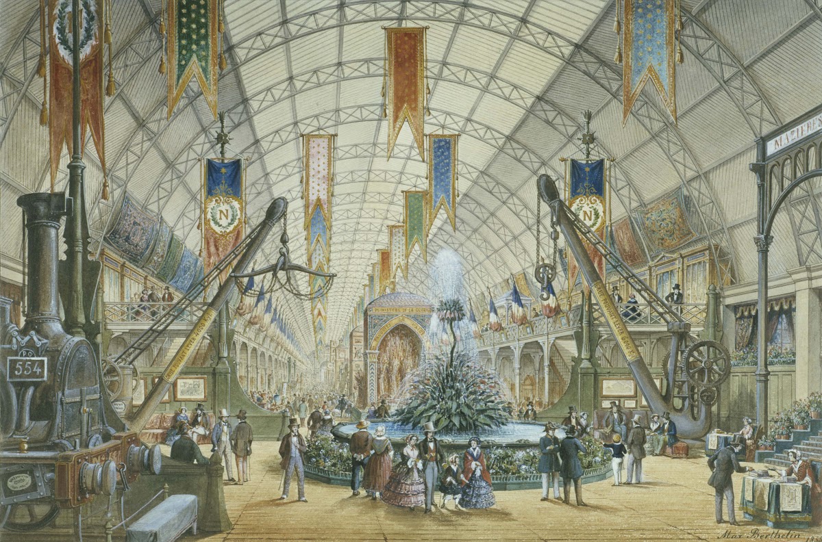 Vue intérieure de la galerie des machines Exposition universelle actuel 8ème arr