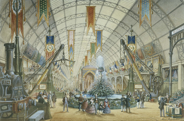 Vue intérieure de la galerie des machines Exposition universelle actuel 8ème arr