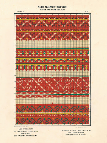 Les ornements de lindustrie domestique  Broderies des paysans Rutheniens vol3 Pl