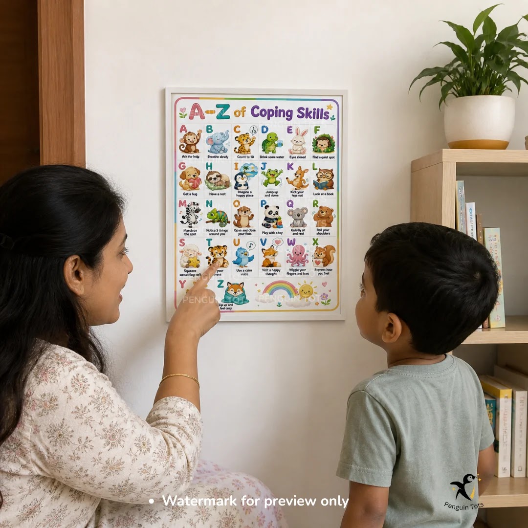 A–Z Calm & Feelings Activity Cards for Kids | Emotional Regulation Printable Bundle
