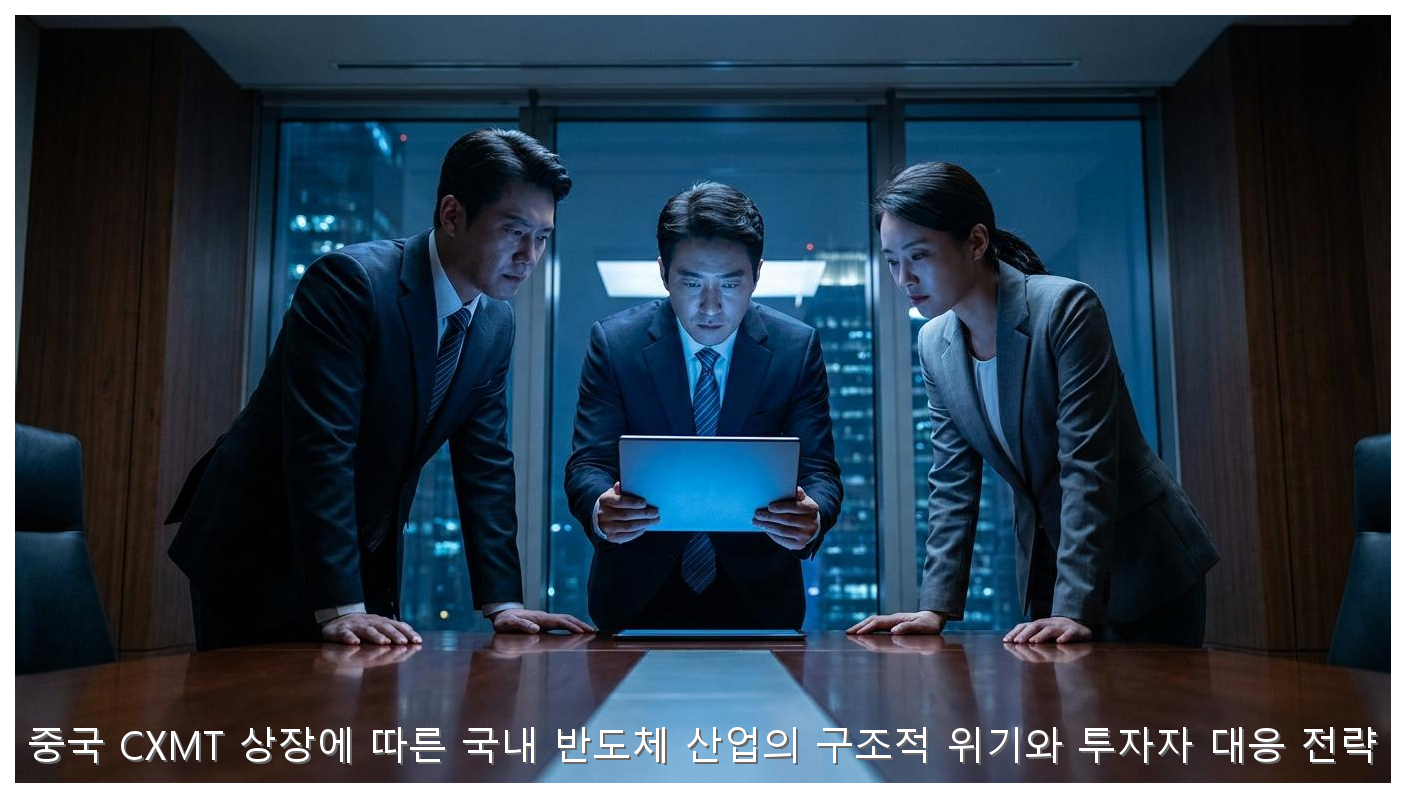 중국 CXMT 상장에 따른 국내 반도체 산업의 구조적 위기와 투자자 대응 전략 핵심 안내 및 분석 인포그래픽 (6)