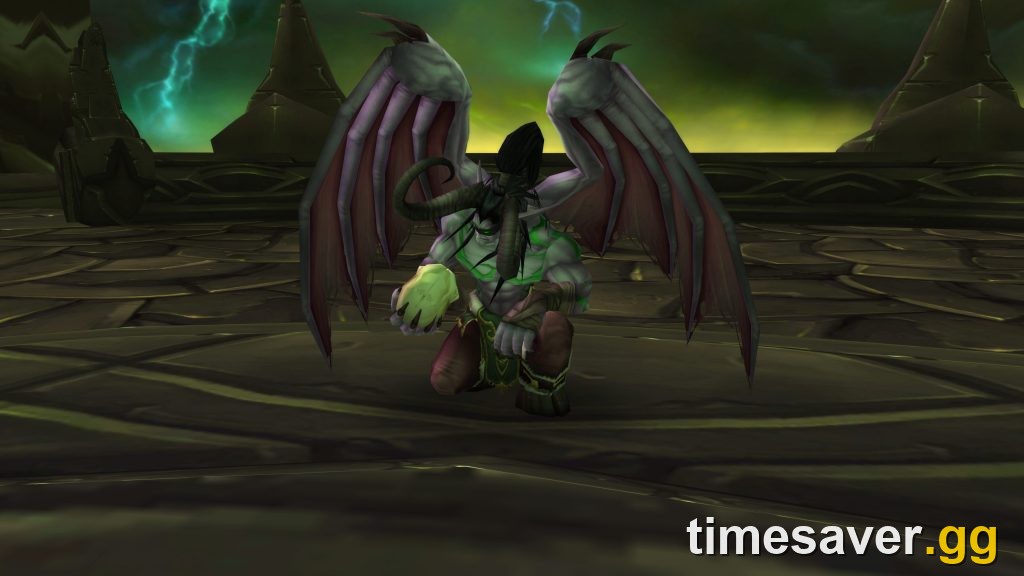 Illidan Stormrage in the Black Temple — tier-6 gear is still the real Phase 3 wall the Oct 22 patch does not remove.