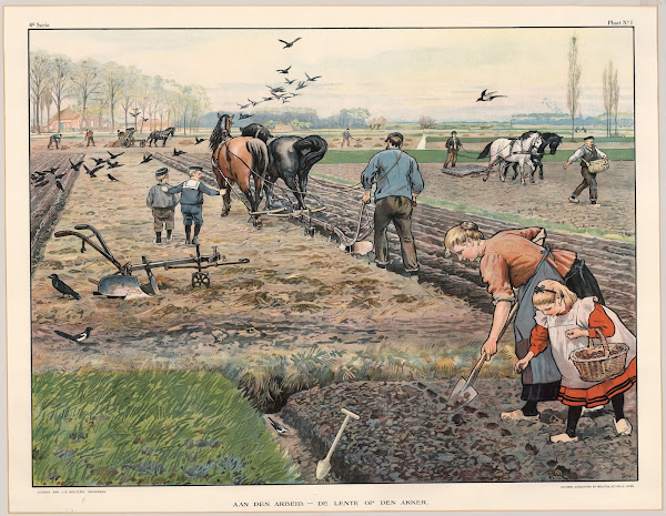 Aan den arbeid  De lente op den akker 1910