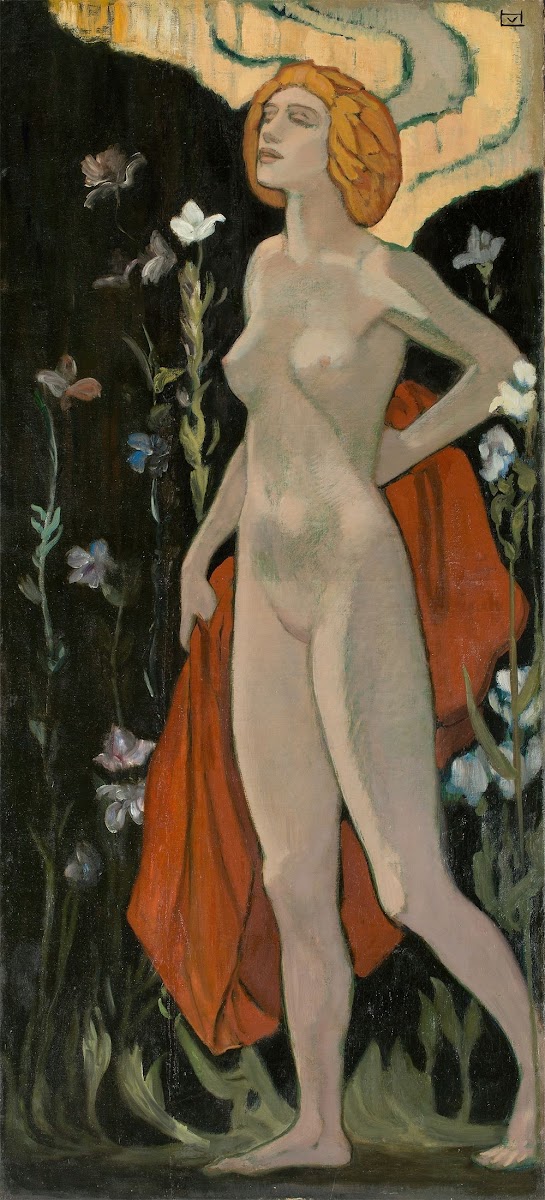Stehender weiblicher Akt