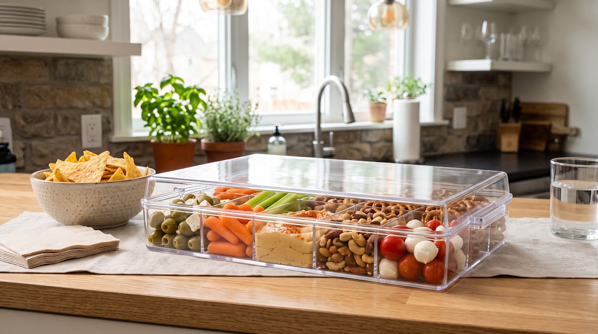 Best Divided Serving Trays for Casual Parties (2026) - BEST COMPACT — IN CONTEXT
