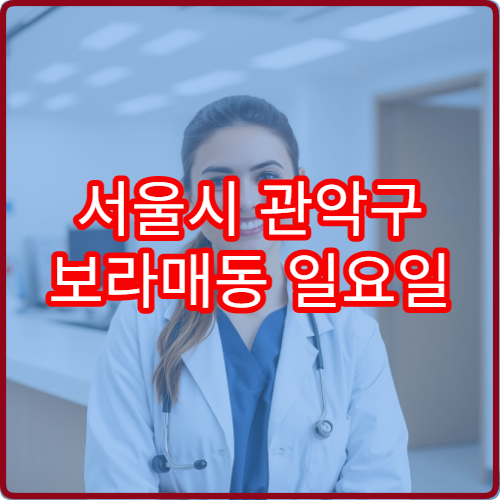 서울시 관악구 보라매동 일요일 치과 주말 진료 안내