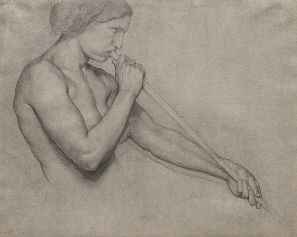 Angel Blowing a Trumpet 1857 1859