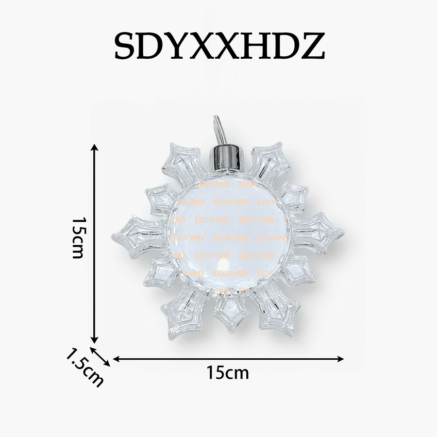 Christmas Round Snowflake Pendant