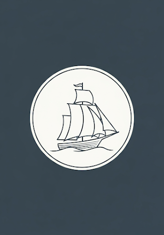 Sailing Ship Minimalist Logo