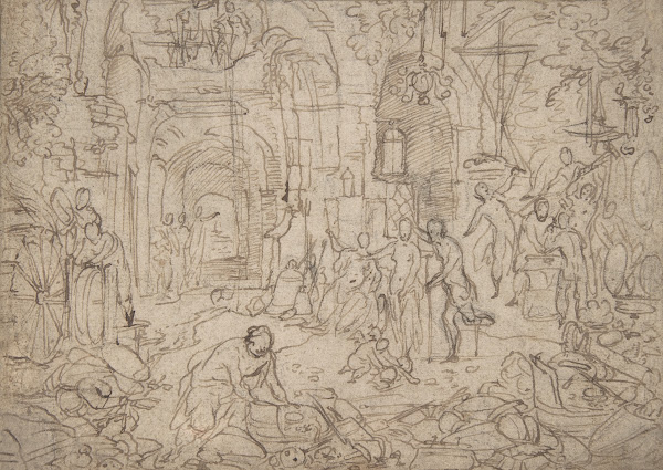 Venus Visiting the Forge of Vulcan 16th century