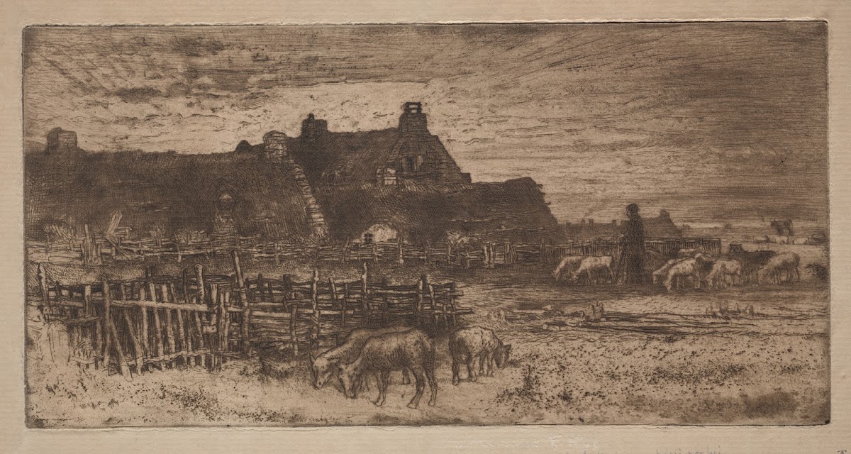 Sheepfold Sunset 1881