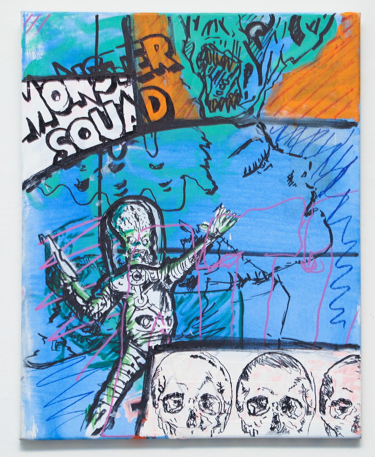 Acrylic, spray, paint, Mix Media