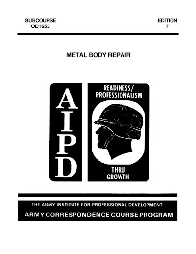 us army cc od1653 metal body repair