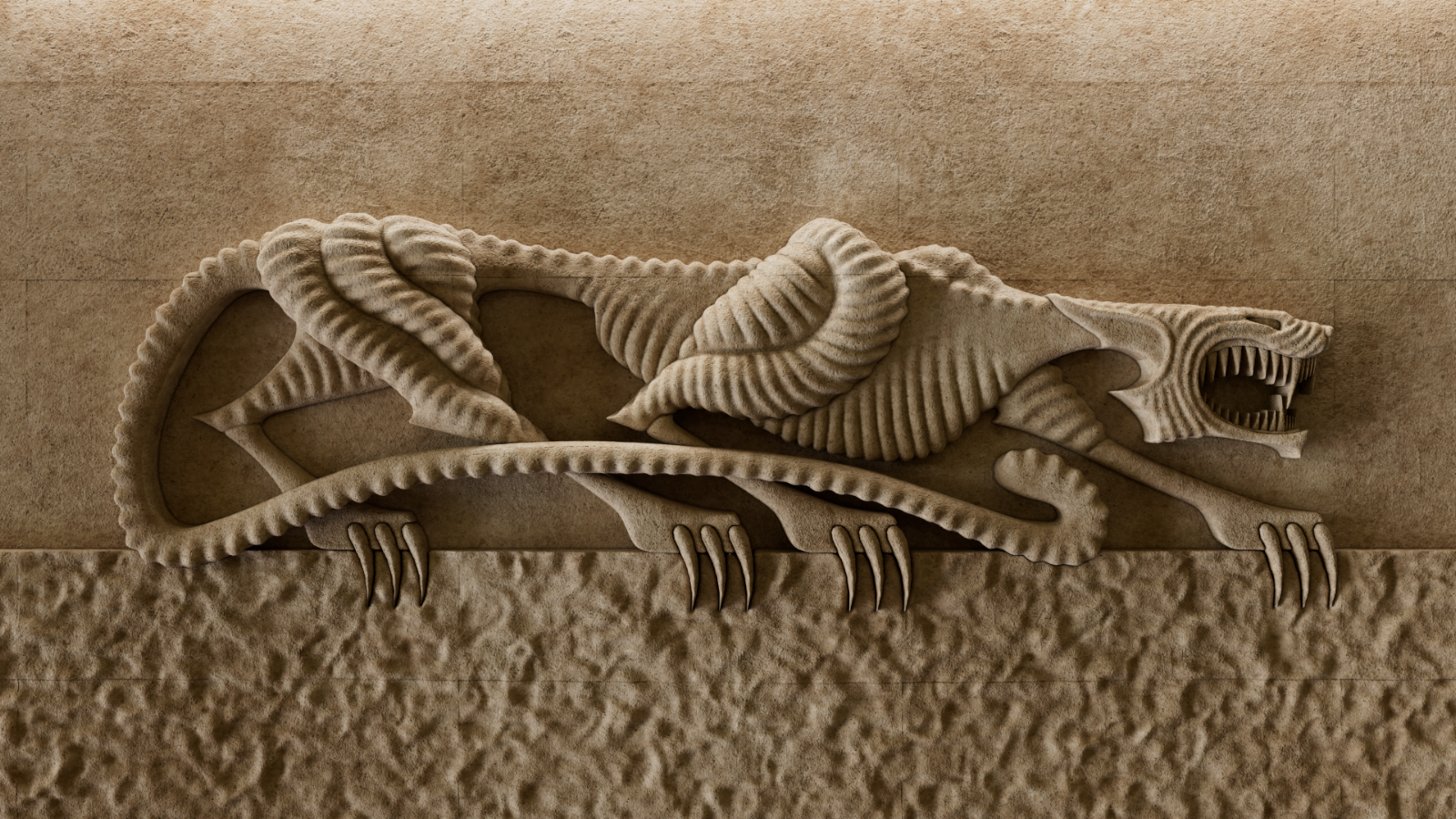 Panel ścienny 3D — realizacja Sawicki Art Studio