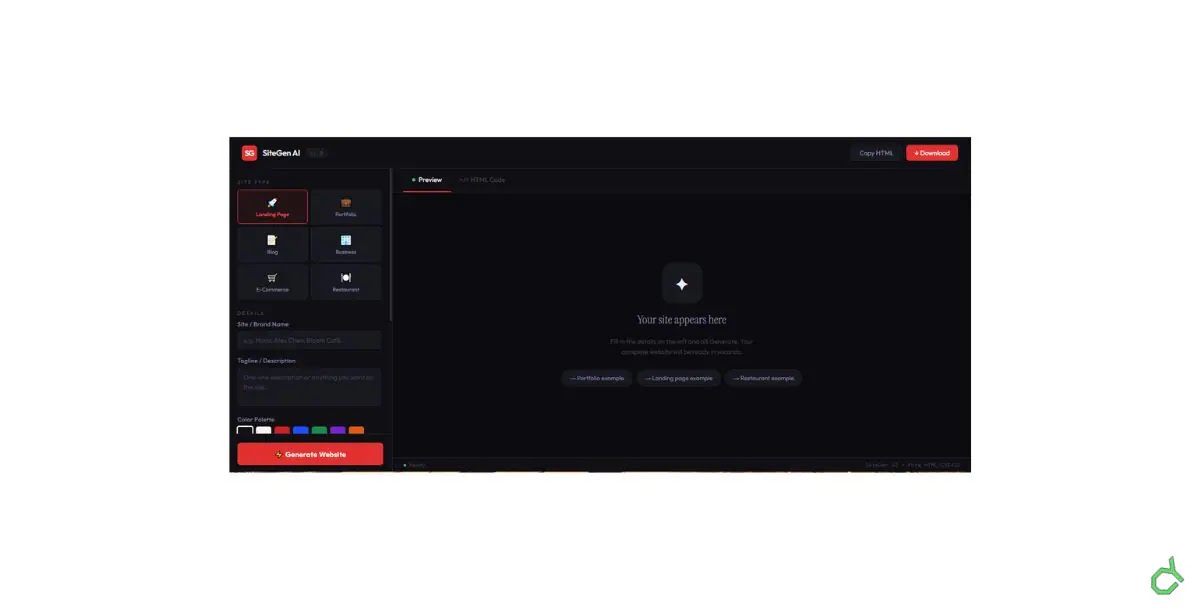 Preview of Prompt2Page AI – Generate HTML File Pages With High Animations (No Setup Required) item