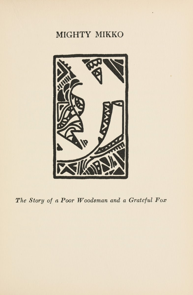 Mighty Mikko a book of Finnish fairy tales and folk tales Pl04 1922