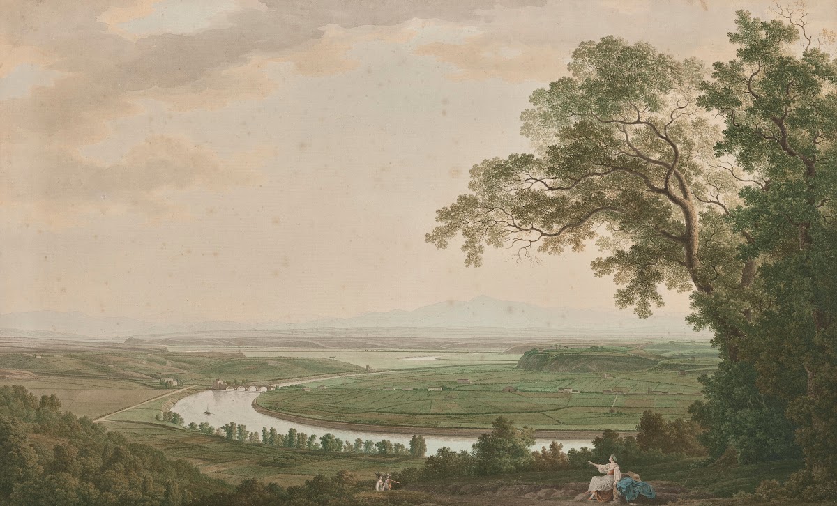 A view of the Tiber Valley towards the North from Monte Mario