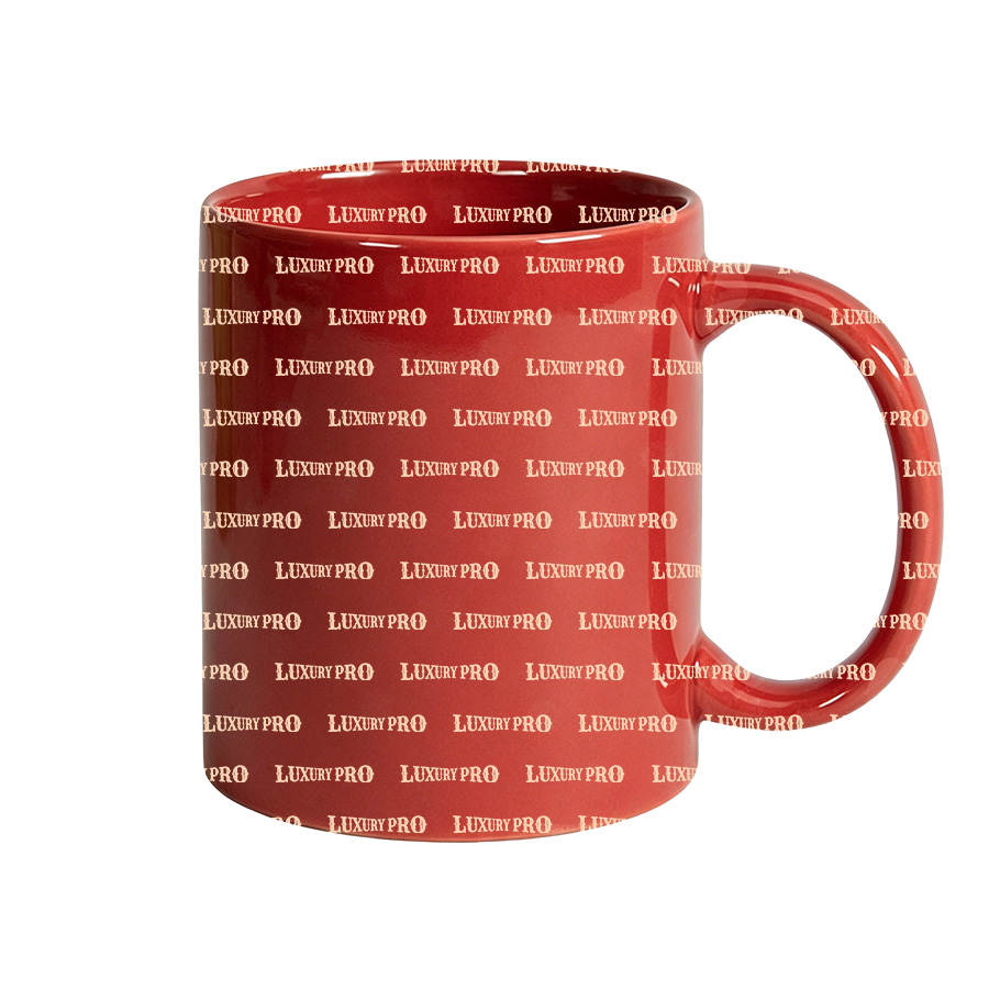 Crystal Sticker 15oz Full Red Mug