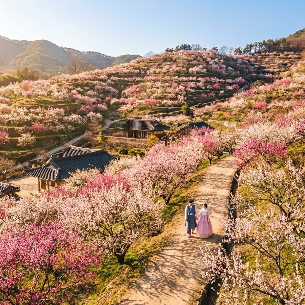 2026년 양산 순매원 매화, 지금 가면 만개할까? (실시간 개화 현황)