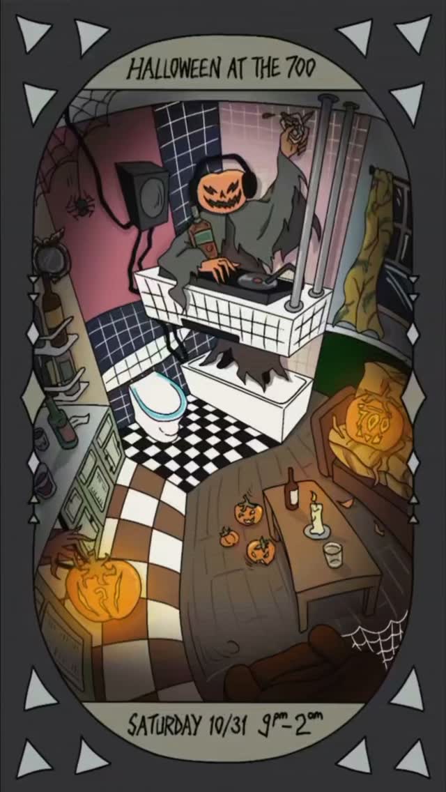 Flyer for Halloween at The 700