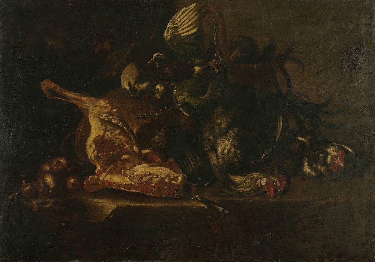 Still life with meat and dead birds 1660   1671