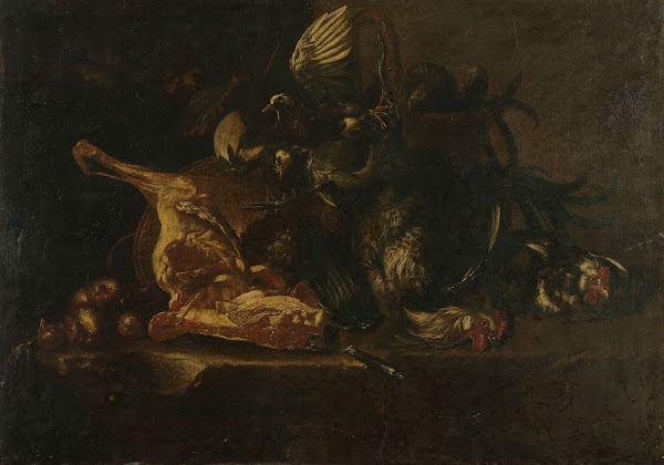 Still life with meat and dead birds 1660   1671
