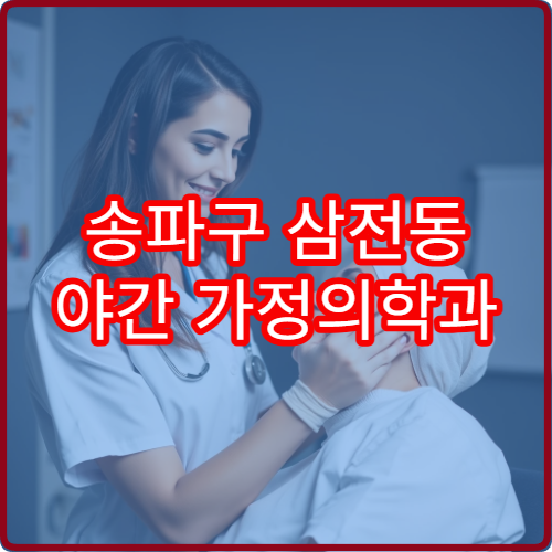 송파구 삼전동 야간 가정의학과 진료 병원 생활 질환 진료 정보