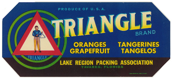 Triangle Brand Citrus Label 1930 1950
