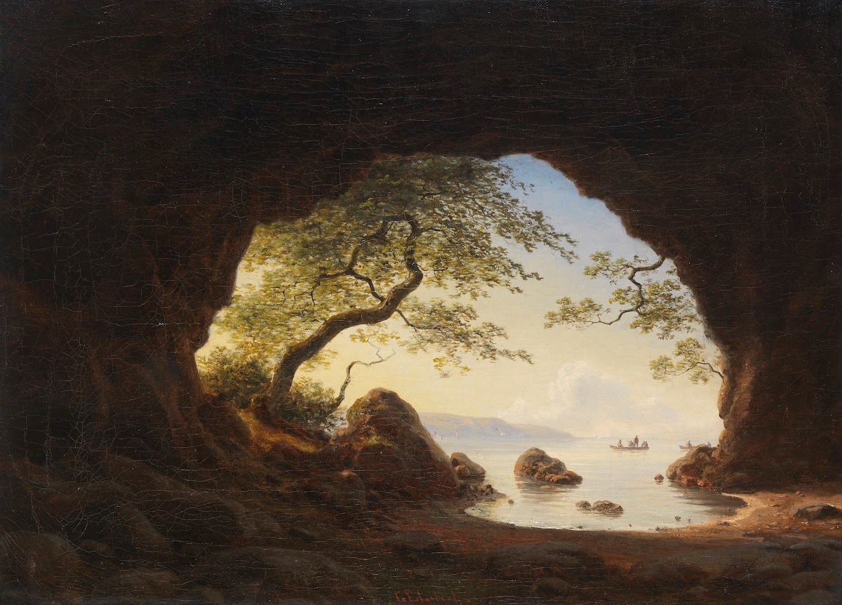 Felsgrotte auf Bornholm 1870
