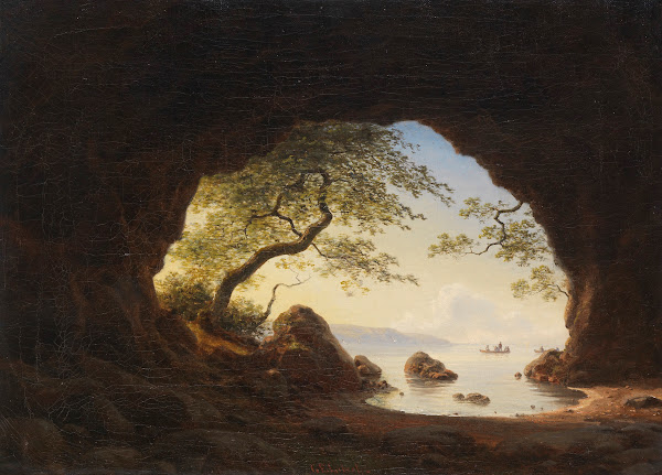 Felsgrotte auf Bornholm 1870