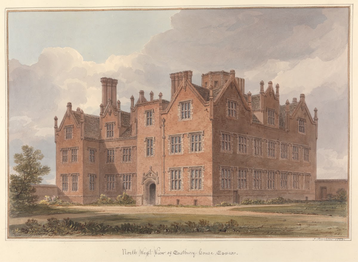 North West View of Eastbury House Essex 1823