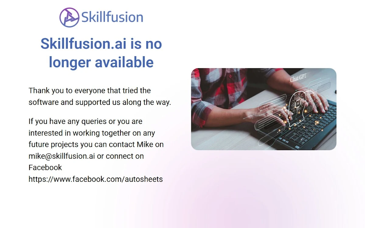 Captura de Skillfusion AI