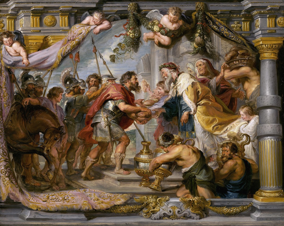 The Meeting of Abraham and Melchizedek c 1626