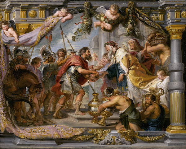 The Meeting of Abraham and Melchizedek c 1626