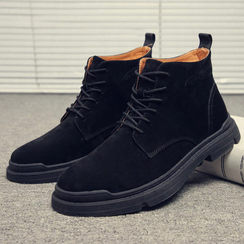 Men's Boot, Genuine Leather, Vintage Style, Shock Absorbing