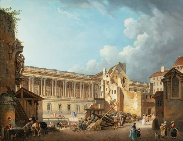 The Clearance Of The Louvre Colonnade During The Demolition Of The Ruins Of The