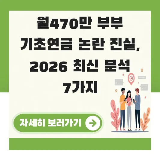 월470만 부부 기초연금 논란 진실