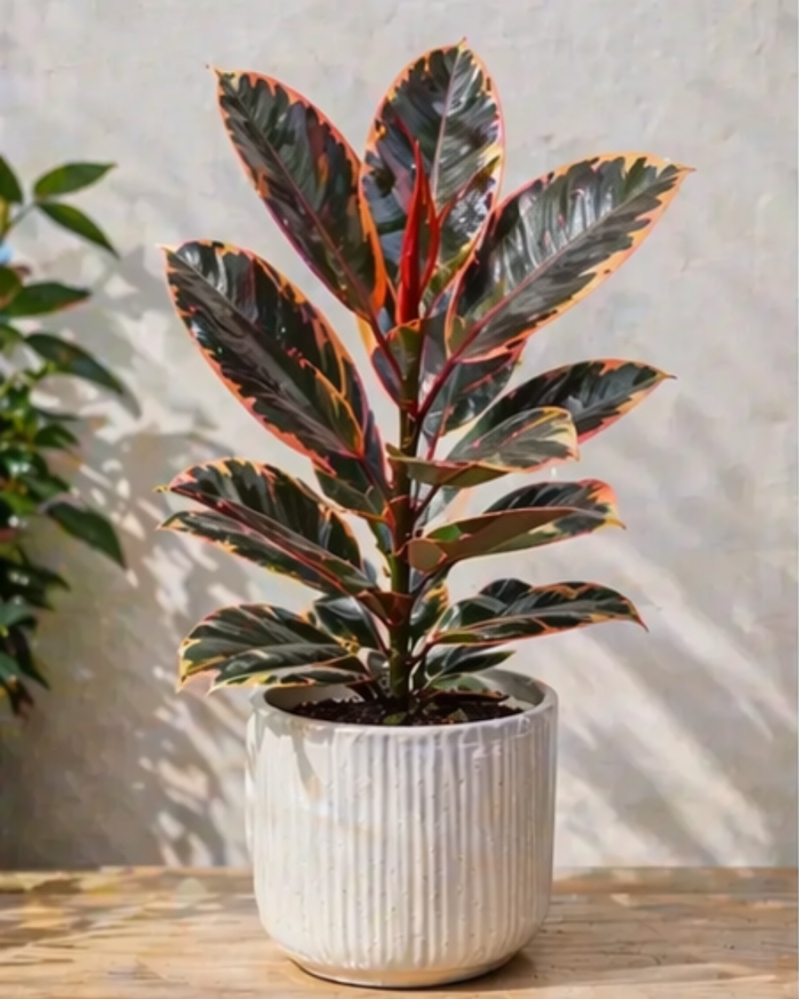 Ficus Elastica Rubber Plant Indoor — view 2