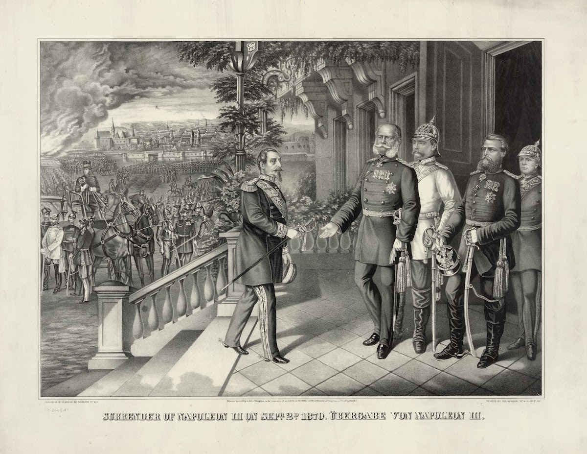 Surrender of Napoleon III on Sepr 2d 1870 Übergabe von Napoleon III 1871