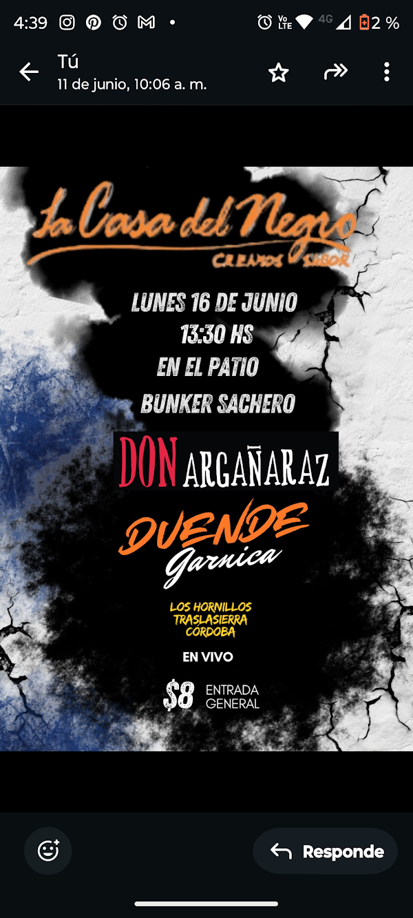 Búnker Sachero en el patio de La casa del Negro