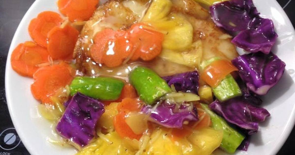 Cá sốt chua ngọt ngũ sắc