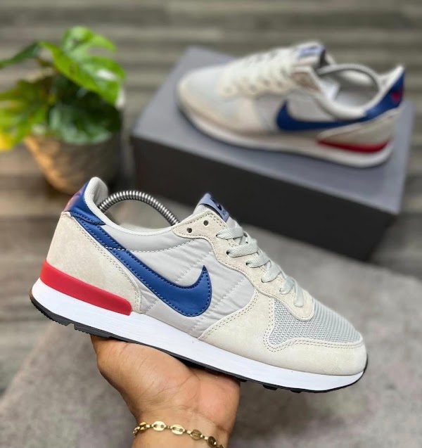Nike Internationalist Gris Azul Rojo
