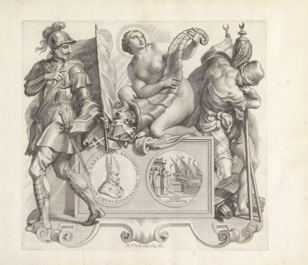 Portret van Marcantonio Barbarigo en de personificatie van Gods Gunst 1673 1743
